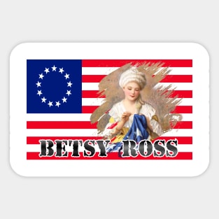 Betsy Ross 1776 Flag American Flag Tshirt Retro Vintage Highland Armory Sticker